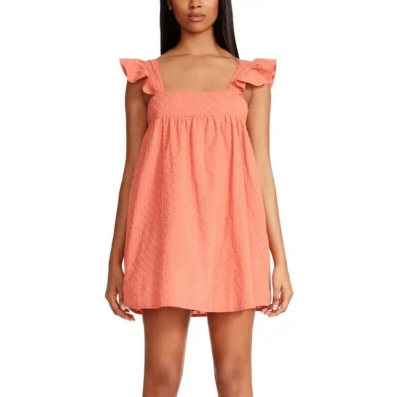 BB Dakota by Steve Madden Dresses & Skirts - Bb Dakota by Steve Madden On The Square Coral Mini Dress
